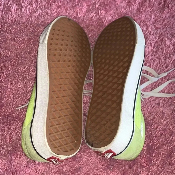 Vans Old Skool Sharp Green White Sneakers Size 8 - Picture 7 of 7